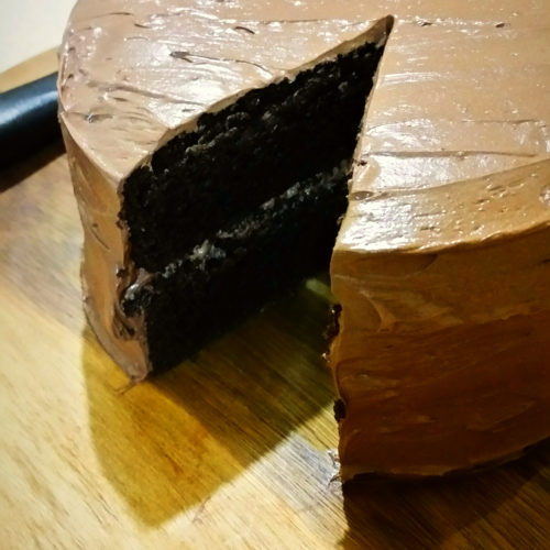 Double Layer Chocolate Cake