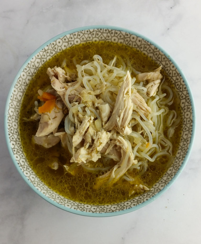 Low Carb Chicken Noodle Soup 