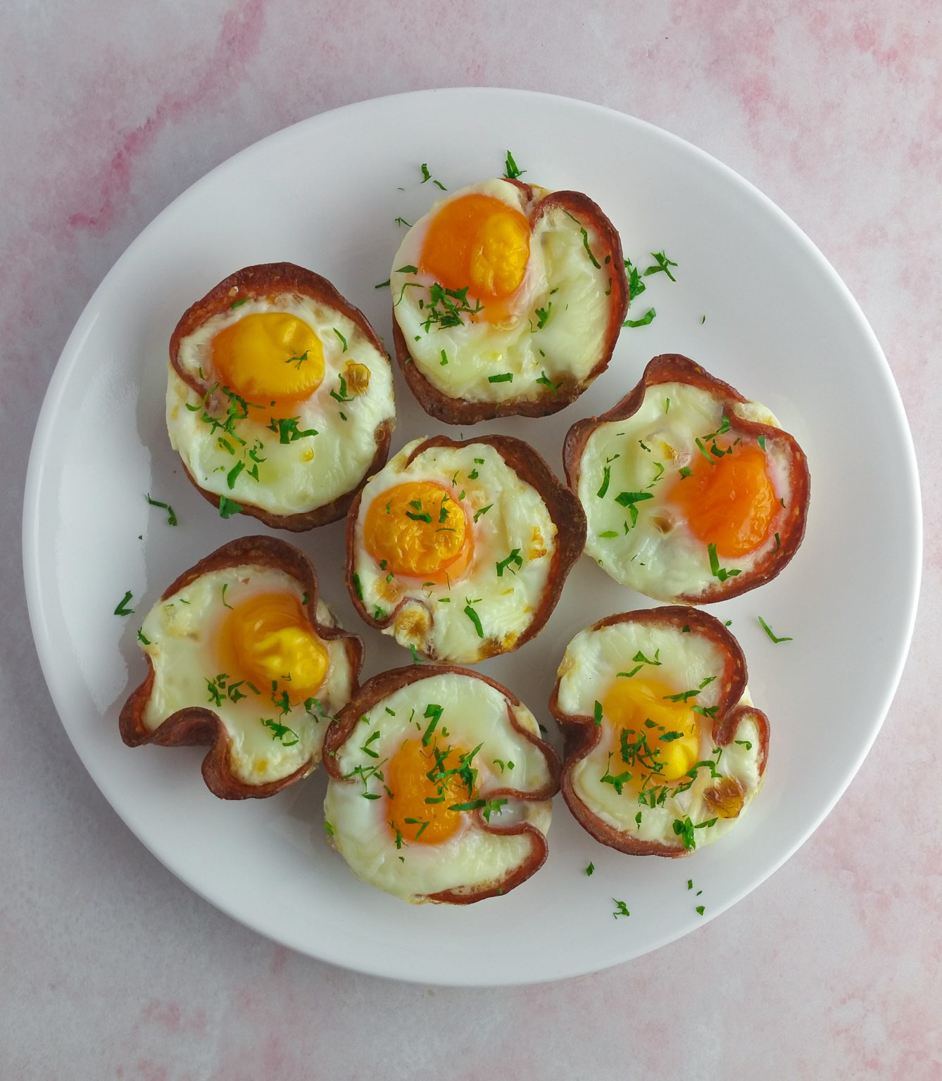 Keto Salami Egg Muffins with Goat Cheese