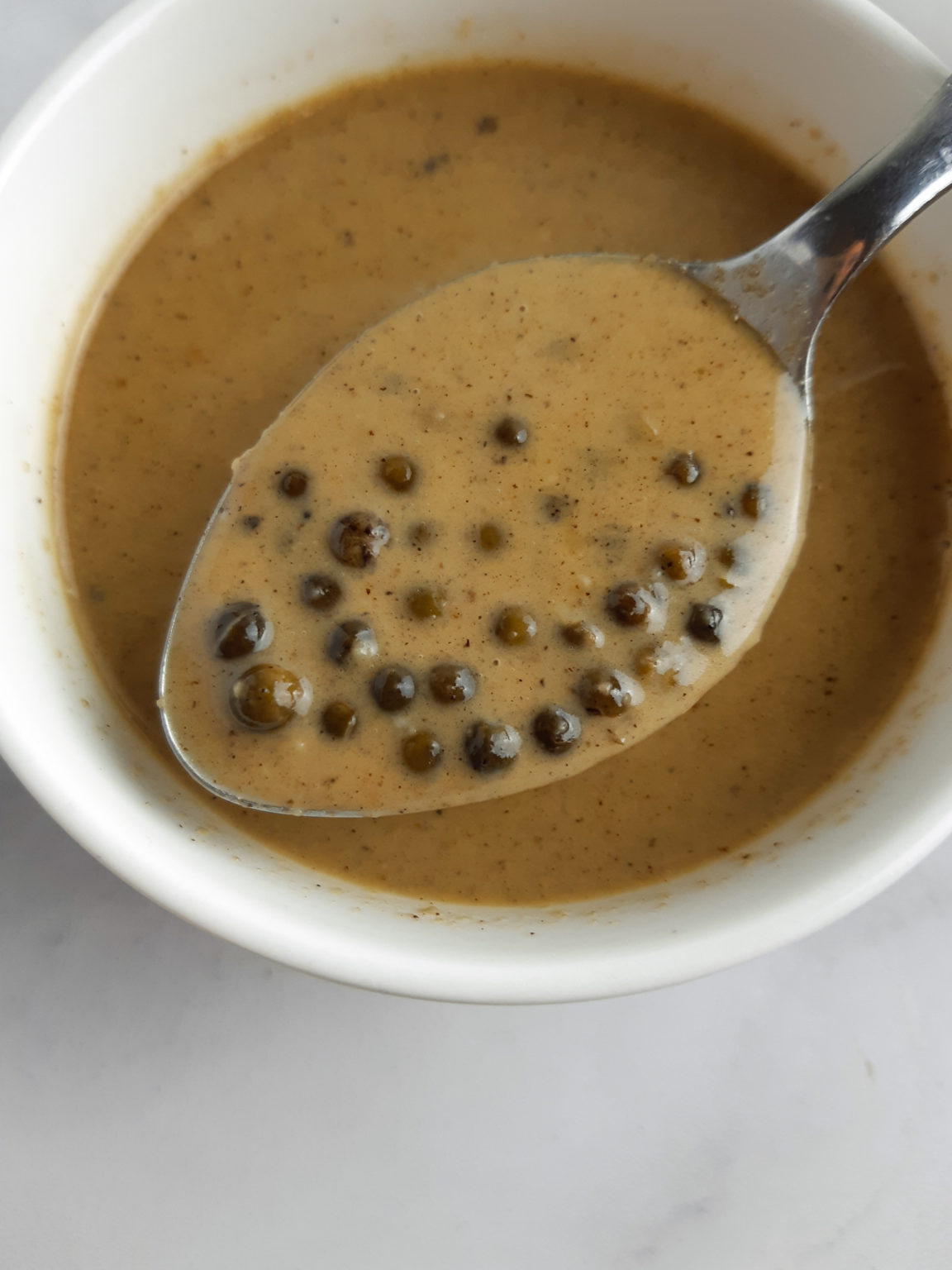 Creamy Peppercorn Sauce Low Carb Nikki Keto LCHF